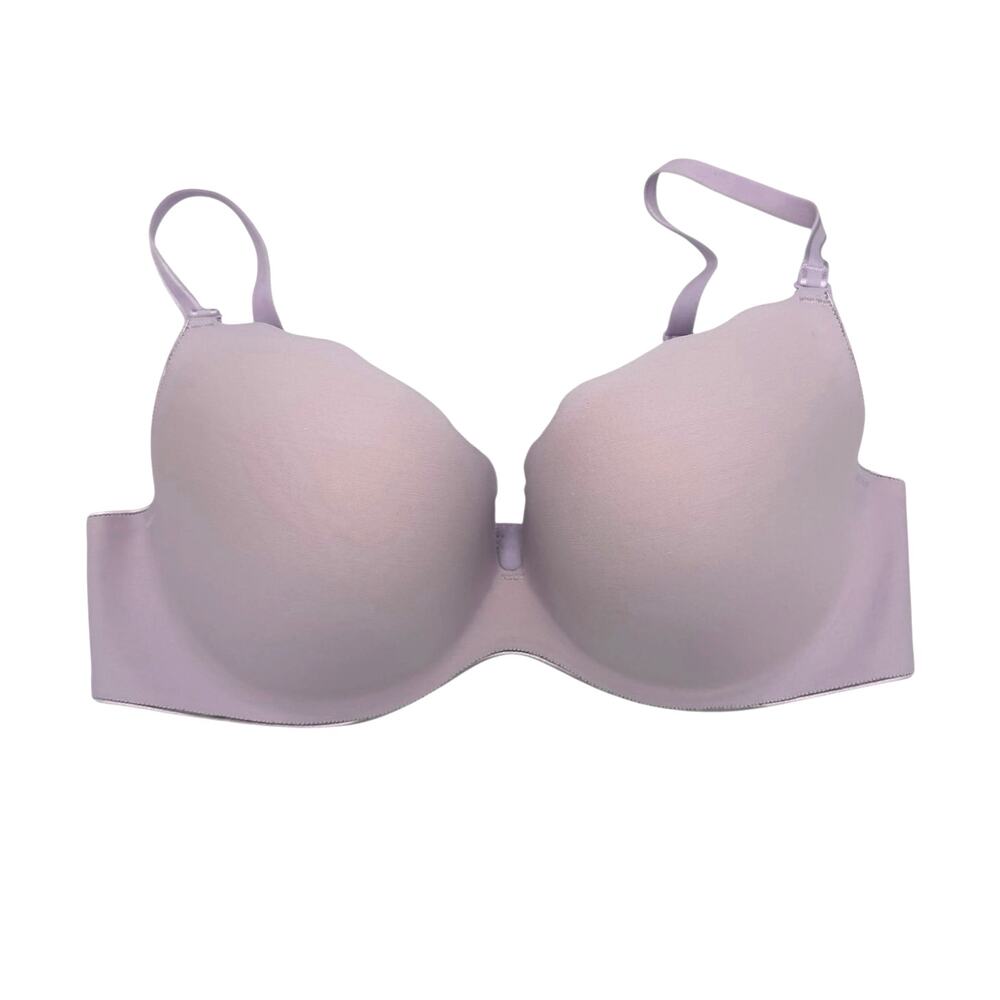 B. Tempt’d 34DD Lilac Purple Leopard Print Push Up T-Shirt Bra